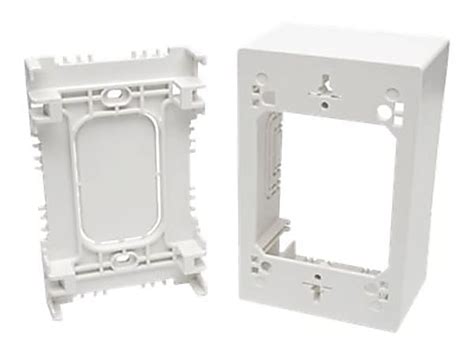 single-gang surface-mount junction box white taa|Tripp Lite Single.